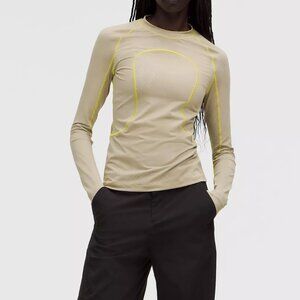 Lululemon Women's Jacquard Tight-Fit Long-Sleeve Shirt SLNSH Collection Size S